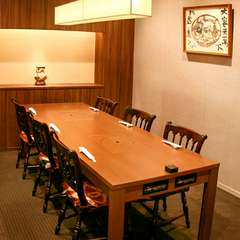 落ち着いた雰囲気の完全個室