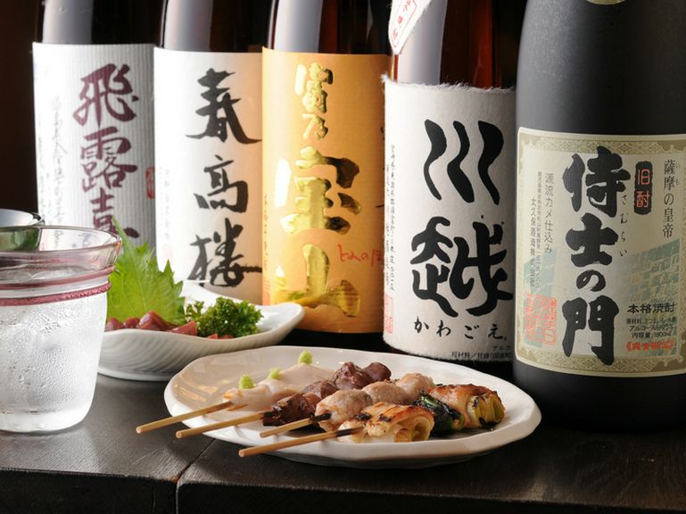 厳選焼酎を多数用意しています。