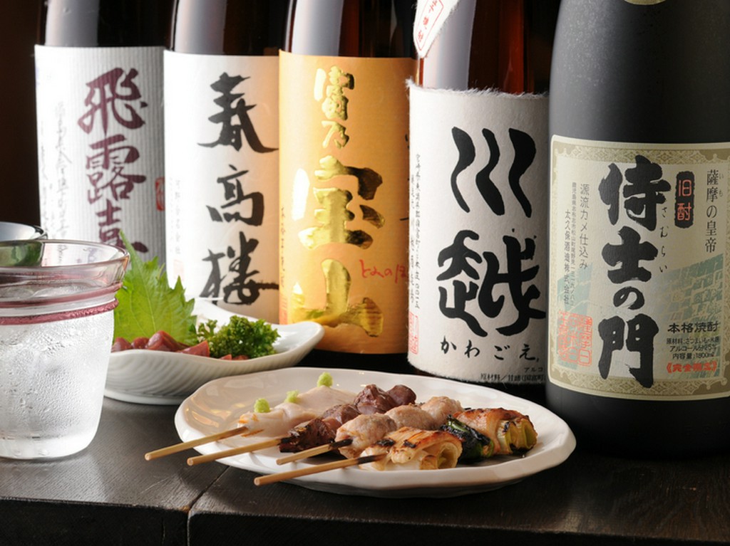 厳選焼酎を多数用意しています。