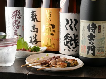 厳選焼酎を多数用意しています。