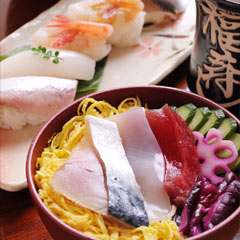 寿し御膳「かもめ」　※赤だしつき