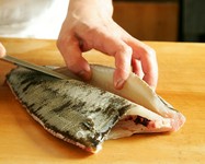 大将厳選した鮮度抜群の魚をひとつひとつ細やかで丁寧にさばく。