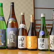 日本酒/焼酎厳選して取り揃えております。