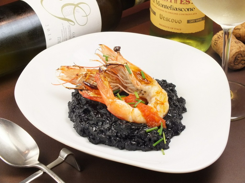 イカ墨のリゾット