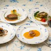 高級食材が贅沢に盛り込まれたディナーコース『menu special』