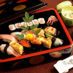 出前も承ります。※写真はおまかせにぎり