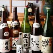 地酒など、日本酒が充実しています！