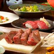 鉄板のある個室(ルームチャージ別途がかかります)で大切な方の歓迎会、送別会など特別な会食に。他ではなかなか味わえない幻の和牛のやきしゃぶや極上和牛の鉄板焼ステーキなどお楽しみいただけます。