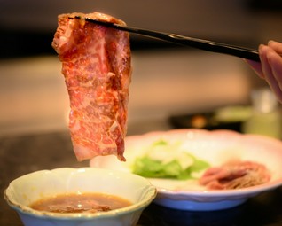 和牛の焼しゃぶ［赤身 または 霜降り］