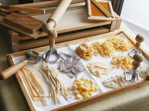 自家製の手打ちパスタ