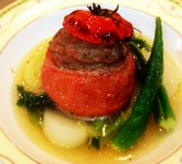 スープ、パン、コーヒーまたは紅茶付き