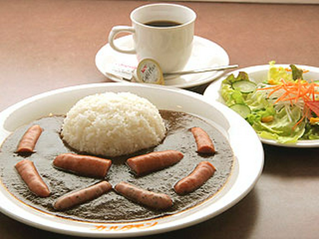 週替りのカレーセットはレギュラーカレーにサラダ・ドリンク付き