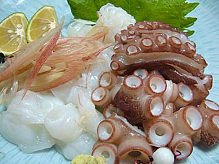 明石蛸の刺身