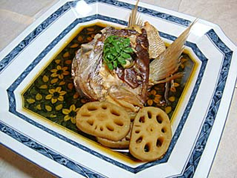 明石鯛のあら炊き