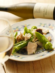 タコと万願寺のオリーブ漬け