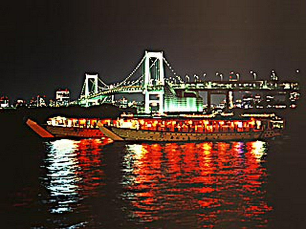 夜景をバックに夏は花火見物も