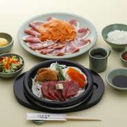 黒毛和牛もも肉を使った人気のステーキランチコース