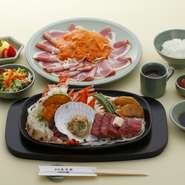 写真のハムは3人前です。実際のメニューとは異なる場合があります。