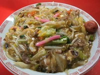 onion, carrot,green onion,bean sprouts,cabege seafood and half-ripe egg with Salted plum