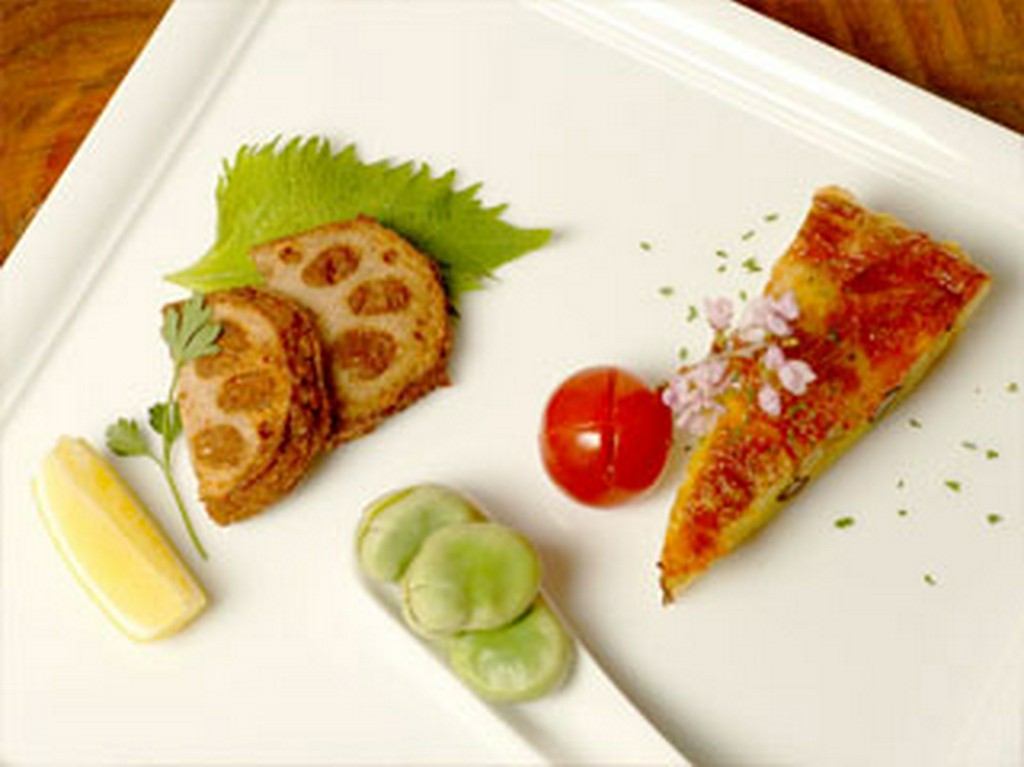 女性らしい、繊細な盛り付け