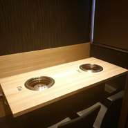 ゆっくりとくつろげる個室になっております