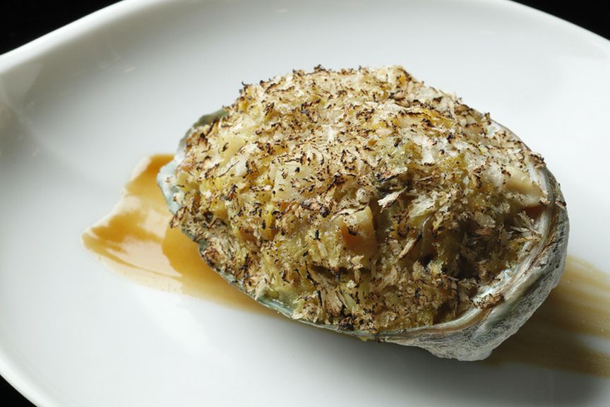 アワビのオーブン焼き ポルトガル風