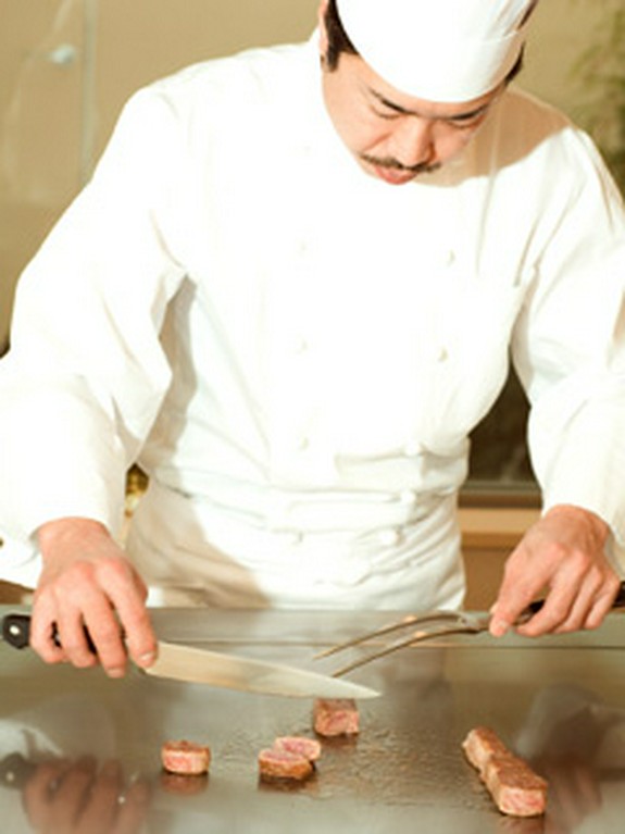 オーナーが目の前で調理