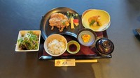 赤城山酒粕を使った当店オリジナル味噌粕漬けの御膳です。