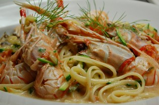 フレッシュな魚介を使った『海の幸のパスタ』
