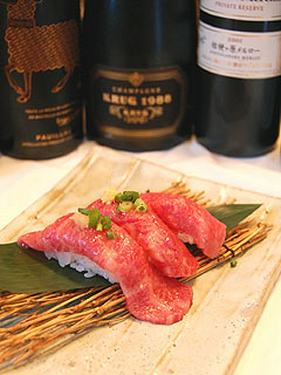 特選和牛の炙りにぎり