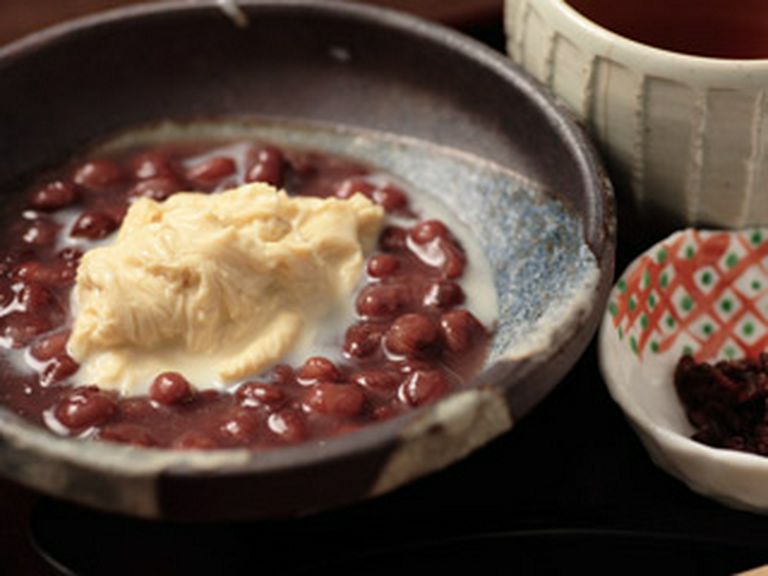 レアメニュー、「湯葉ぜんざい」