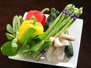 とことん「フレッシュ」にこだわった野菜を使います