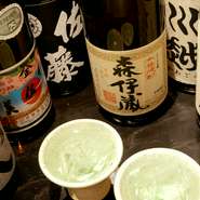 入手困難プレミアム焼酎。
［原産地］鹿児島県
［製造元］森伊蔵醸造
［種類］芋焼酎