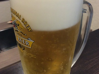 おいしい生ビールありますよ