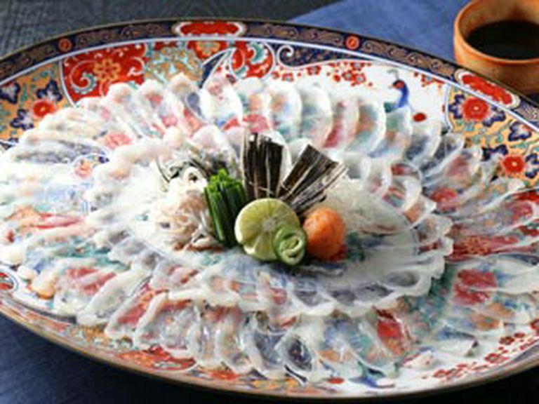 天然特上とらふぐの薄造り