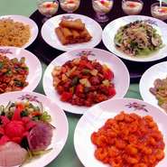 目黒駅近の老舗中国料理店で飲み放題付きのコースが6500円（税別）～沢山の美味しい料理と共に楽しめます。