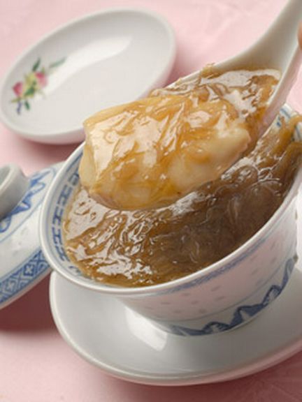 極上の味、ふかひれの茶碗蒸し