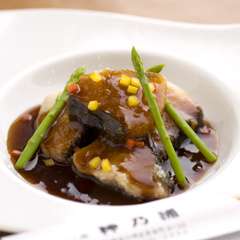 銀だらの唐揚げ黒酢ソースがけ