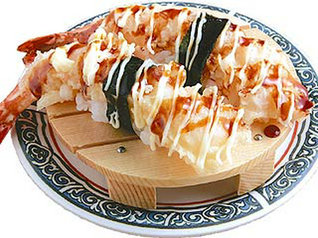 一番人気のアツアツ“えび天ぷら