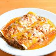 ピリ辛のメキシカン料理。たっぷりとろ～りチーズで召し上がれ～

