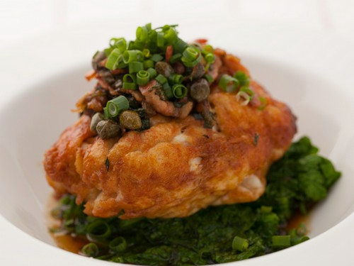 白子のムニエル　焦がしバターソース