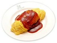 創業昭和元年から変わらぬ味で皆様に親しまれております。具がペースト状のシットリしたオムライスです。