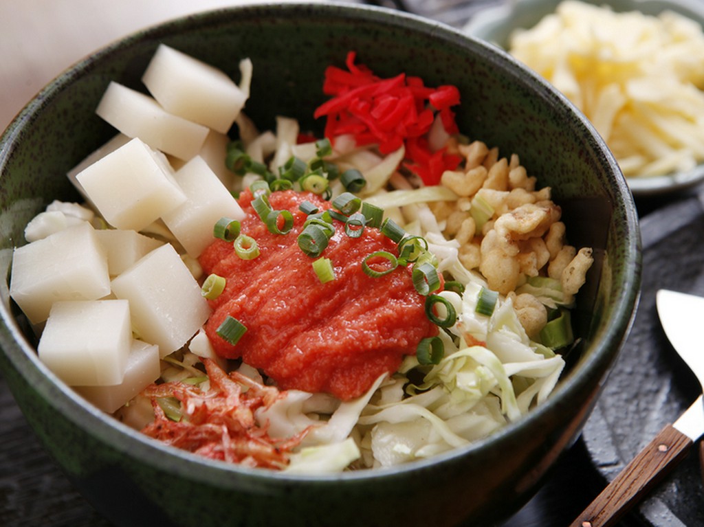 王道もんじゃ（明太子＋もち＋チーズ）