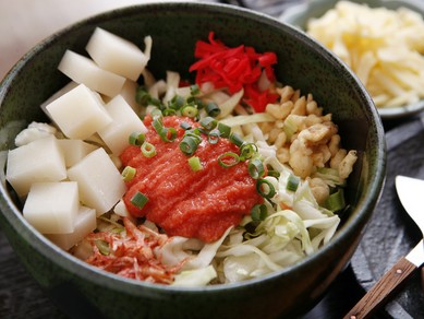 王道もんじゃ（明太子＋もち＋チーズ）