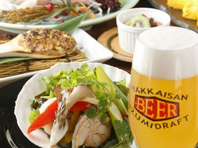 八海山の生地ビールと合わせて愉しむ 季節の一品料理