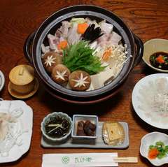 ふぐコース要予約・2人前より