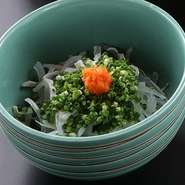 コリコリの食感　フグコラーゲンたっぷりです。
