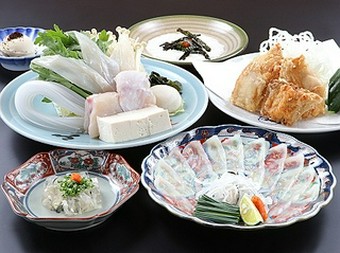 当店自慢の白子刺しが入った、お勧めコース