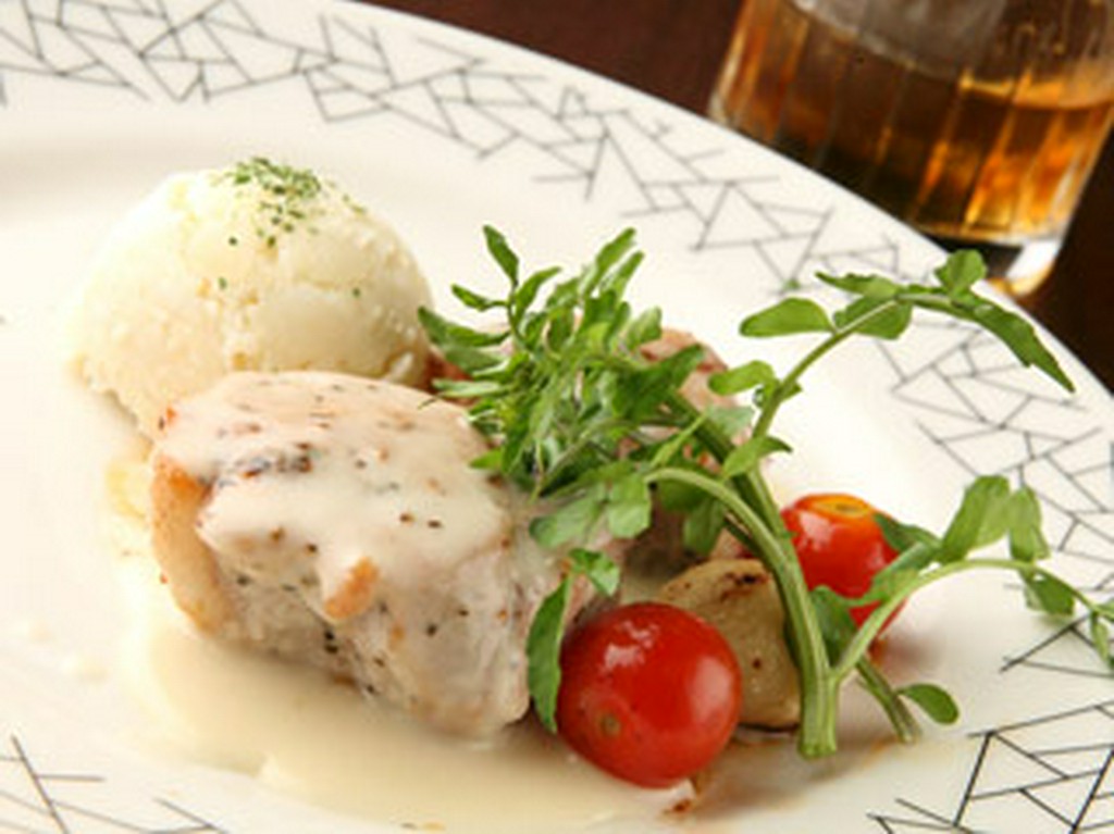 角切り豚肉のオーブン焼き