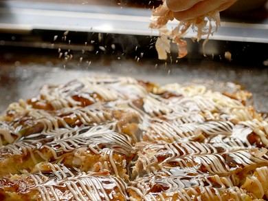 大人も子供も仲良くお好み焼き!
